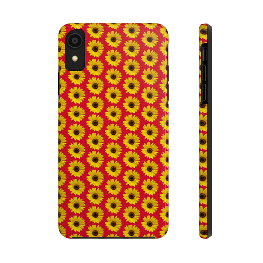 Sunflower Red Tough Phone Case