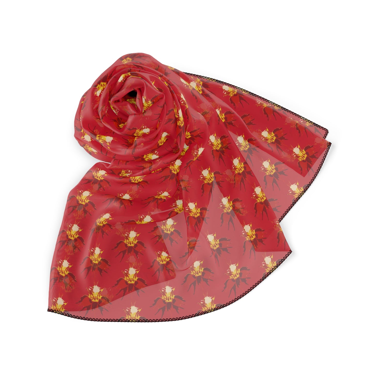 Orchid Sepal Poly Scarf