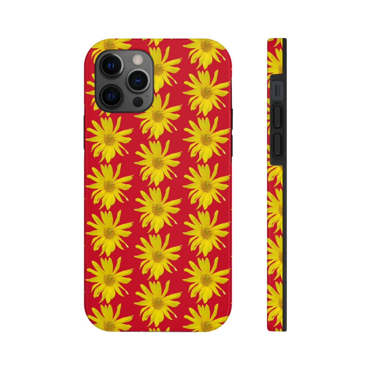 Wild Sunflower Red Tough Phone Case