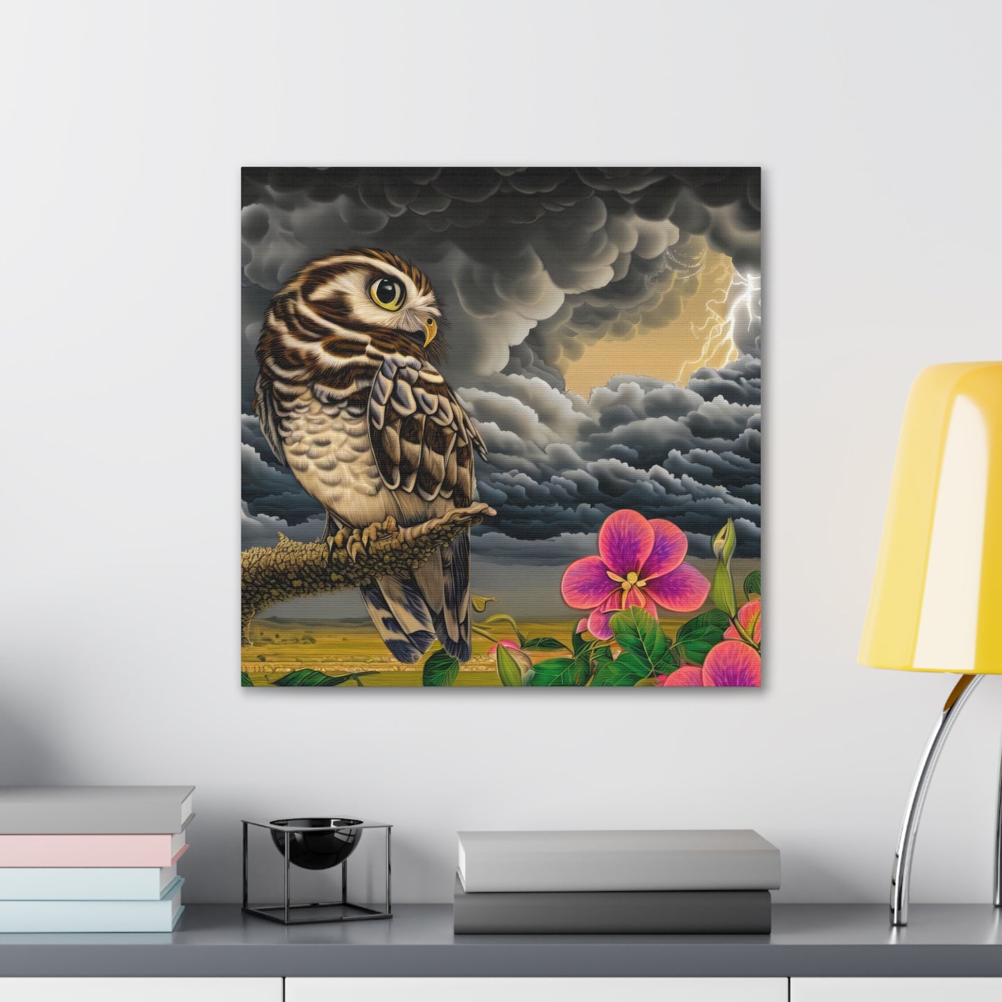 Hawaii Owl - Canvas Wall Art