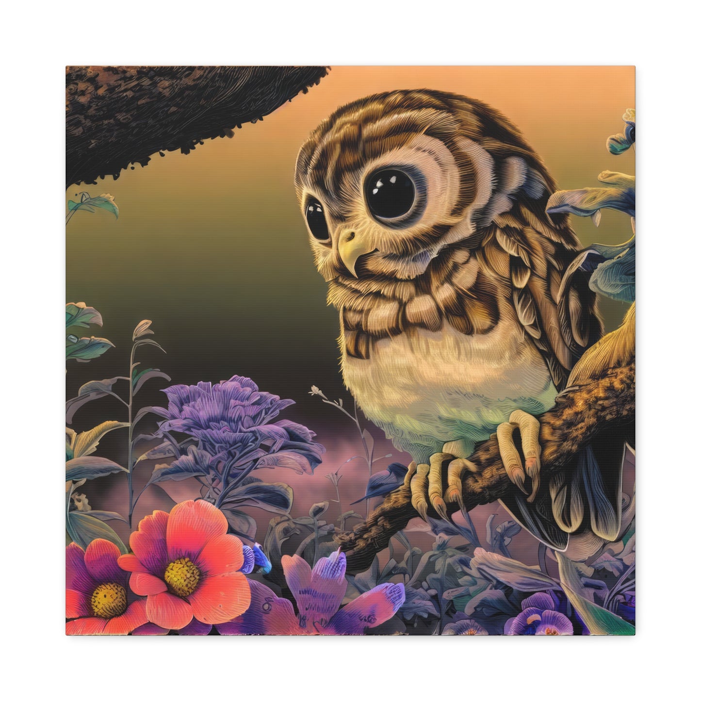 Connecticut Owl - Canvas Wall Art