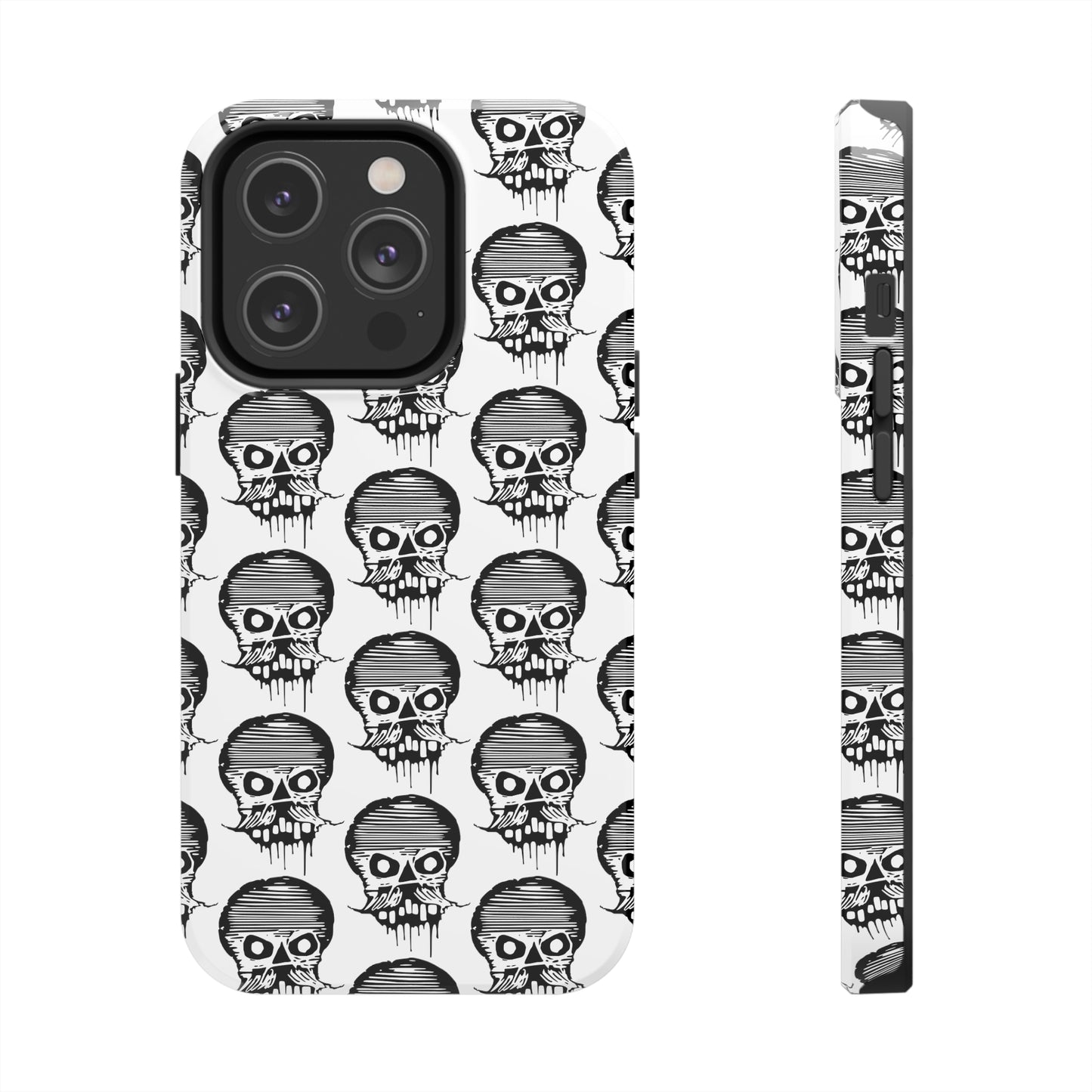 Skull White Tough Phone Case