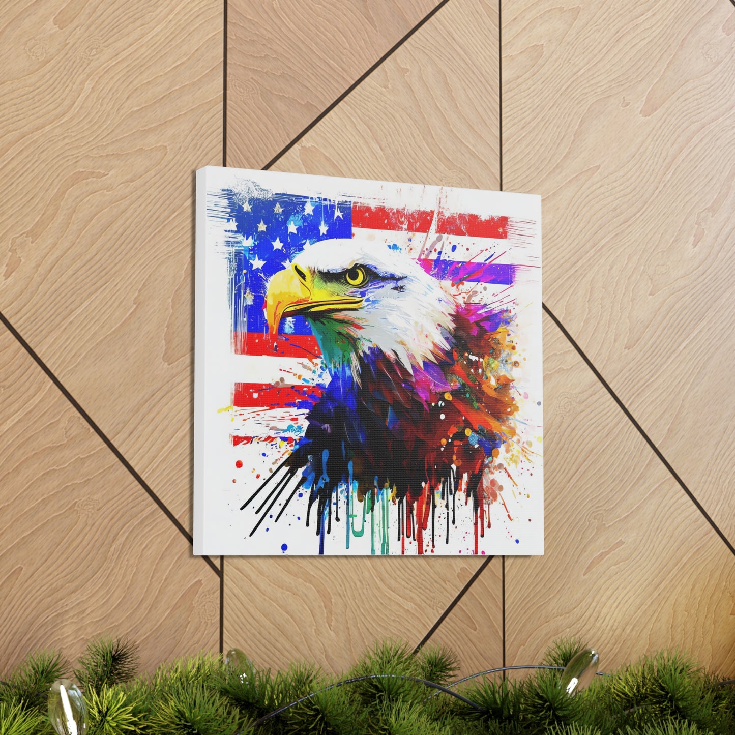 American Eagle Flag  - Canvas Wall Art