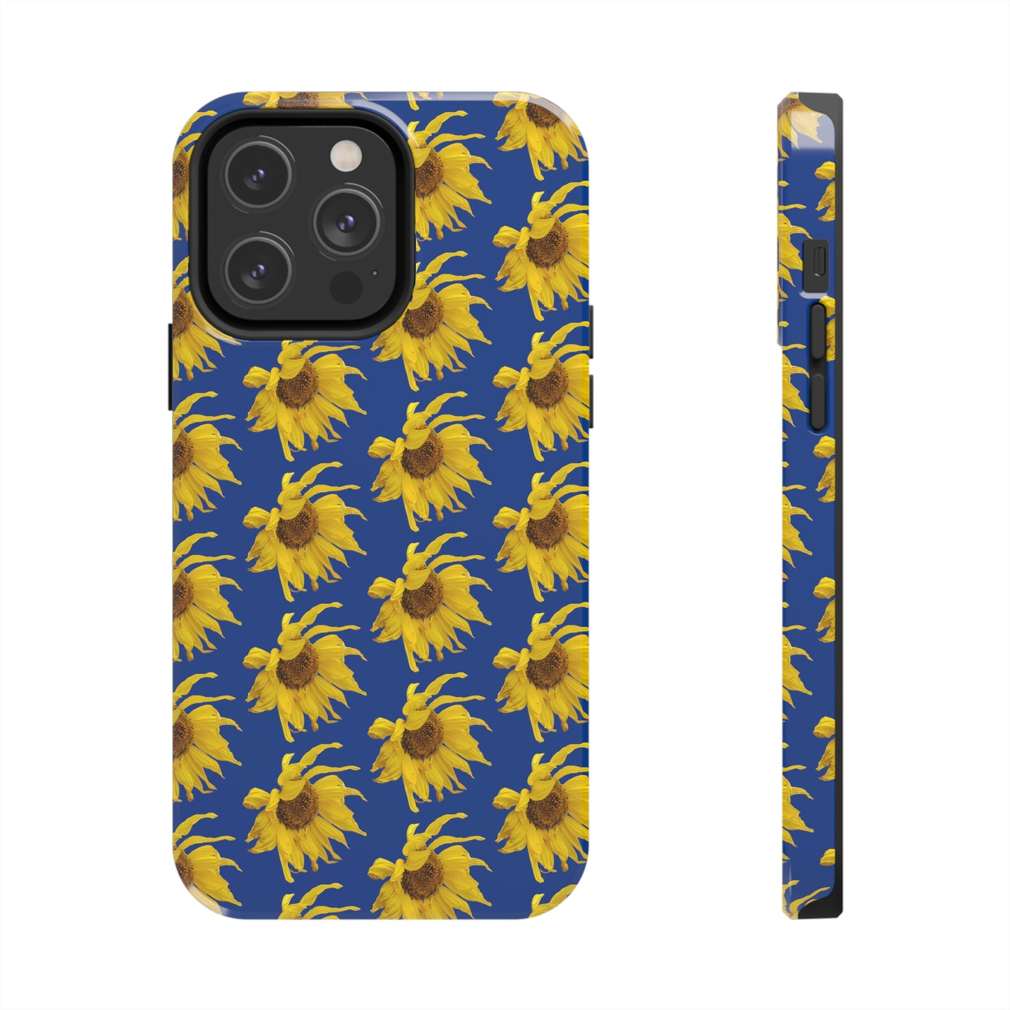 Fall Sunflower Blue Tough Phone Case