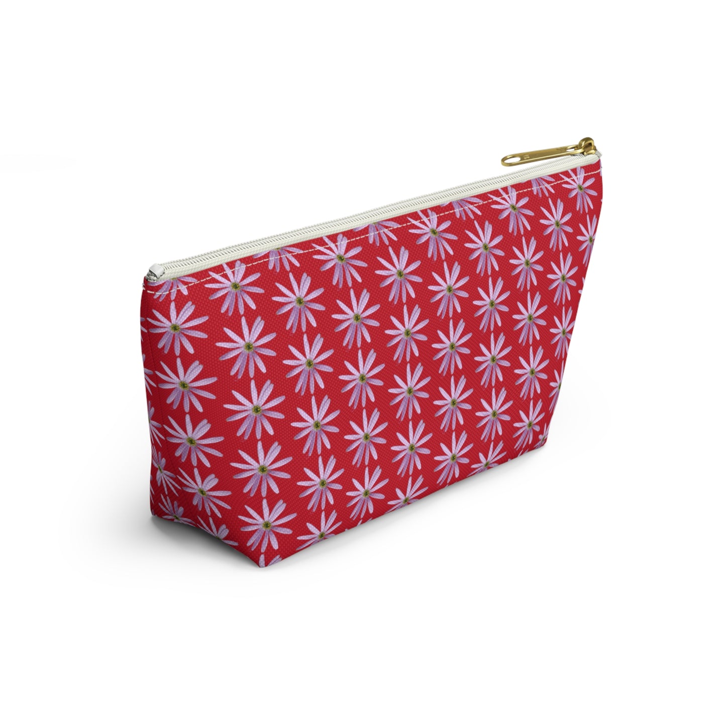 Aster Flower Accessory Pouch w T-bottom