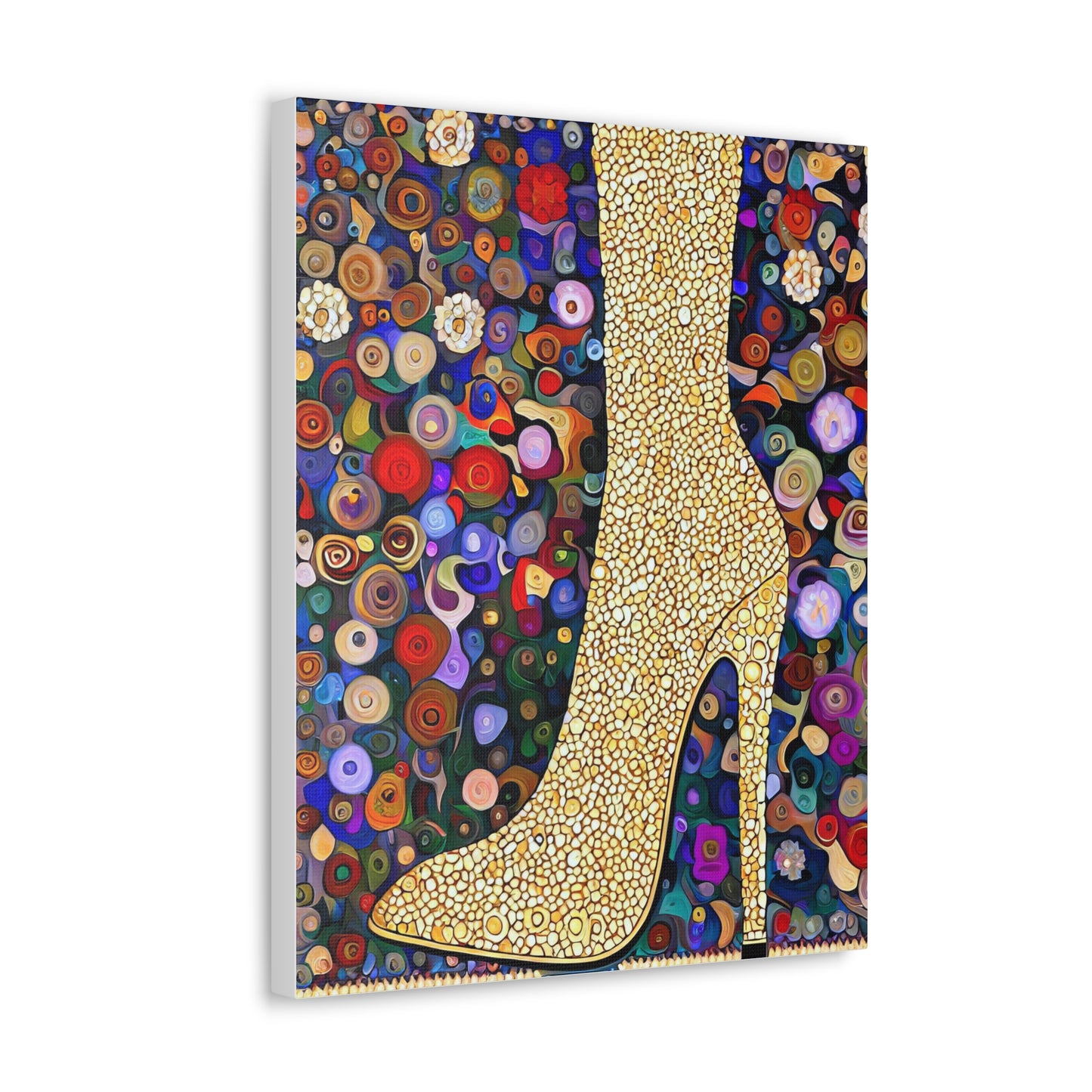 Gold Shoe  - Canvas Wall Art