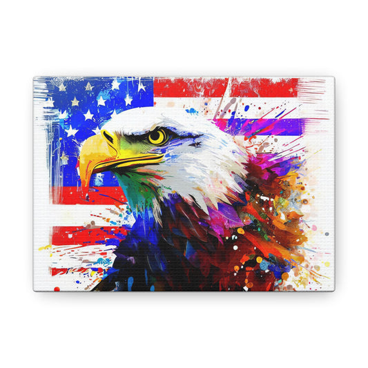 American Eagle Flag  - Canvas Wall Art