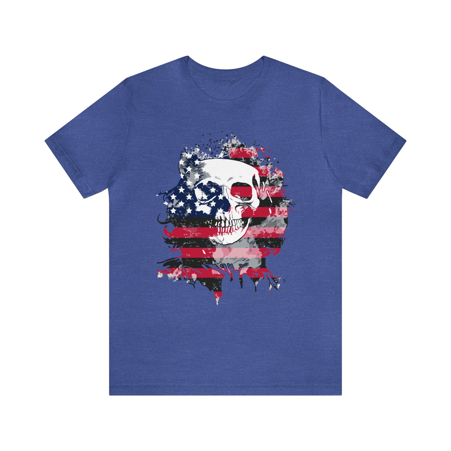 Skull and Flag Unisex Jersey Short Sleeve Tee