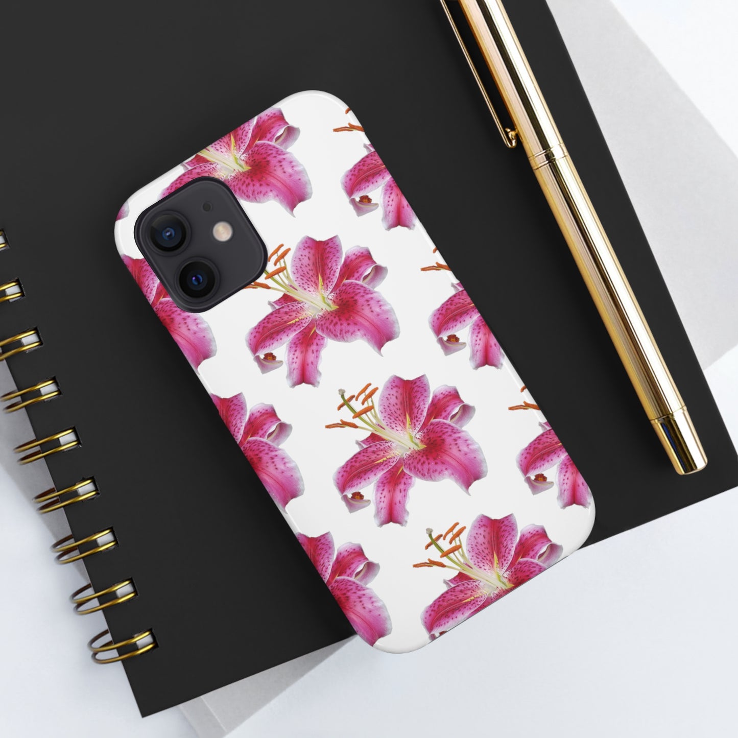 Stargazer Lily White Tough Phone Case