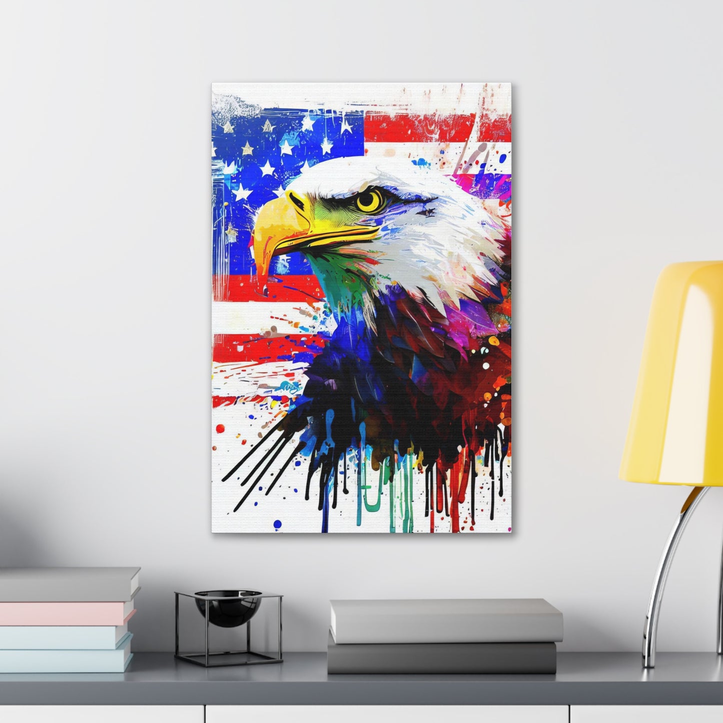 American Eagle Flag  - Canvas Wall Art