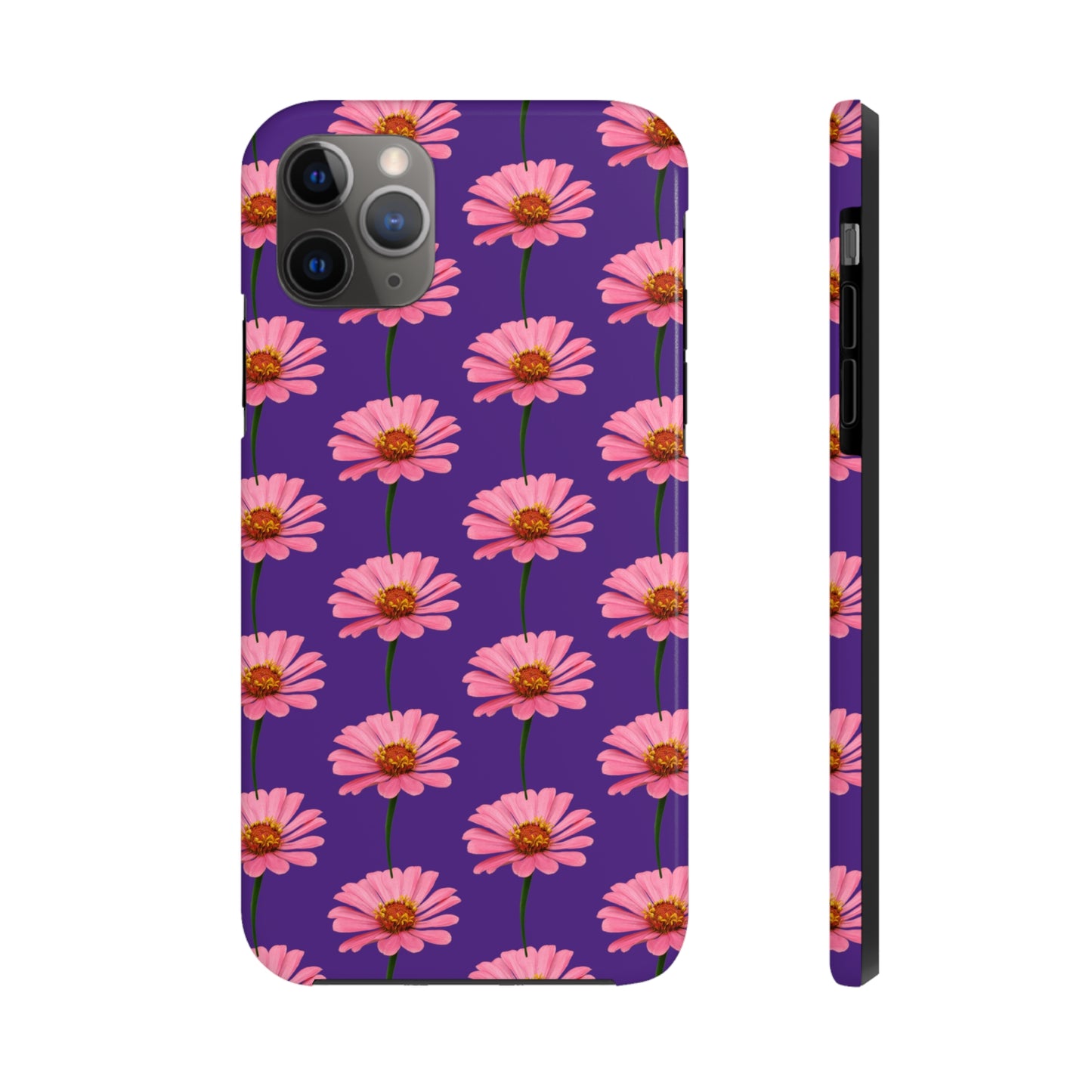 Pink Zinnia Purple Tough Phone Case