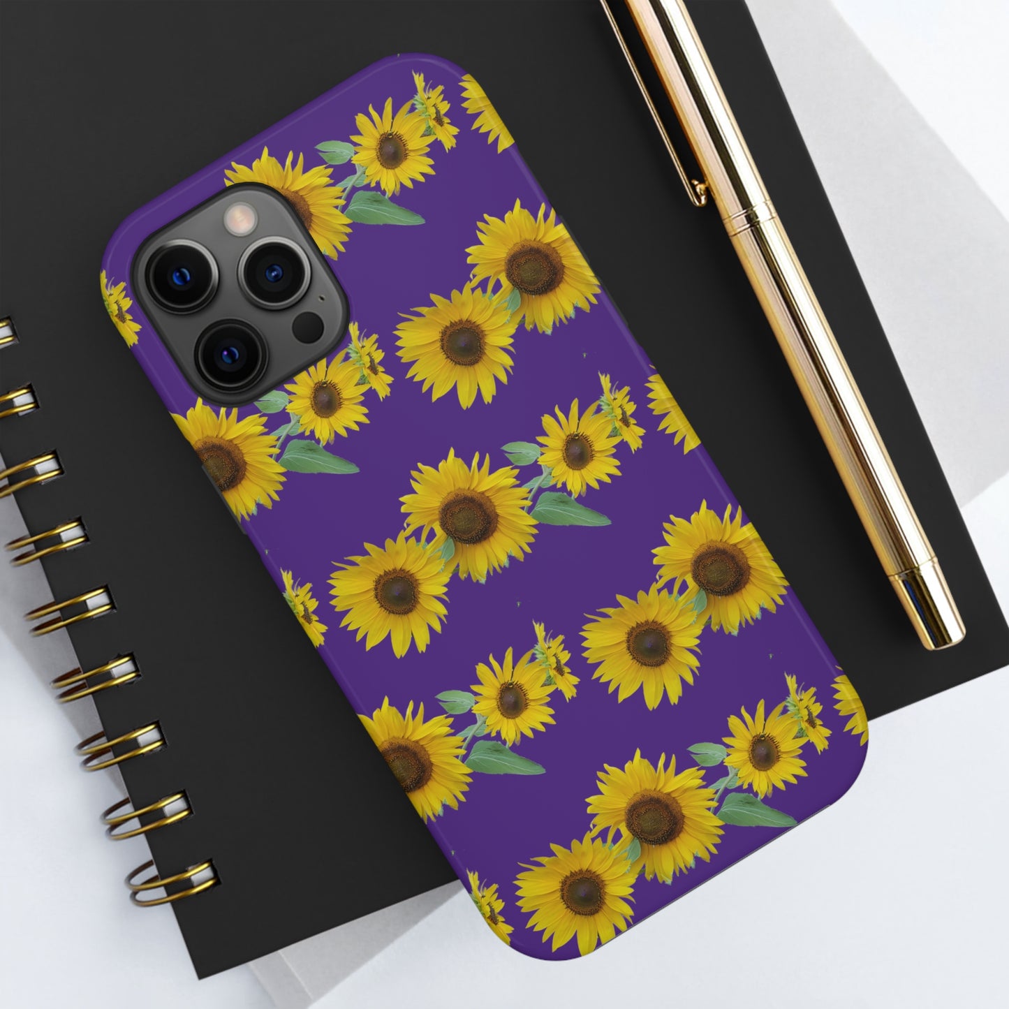 Sunflower Cluster Purple Tough Phone Case