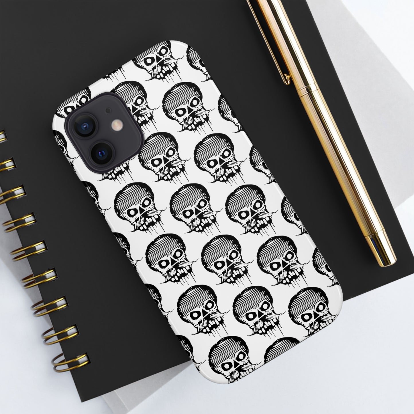 Skull White Tough Phone Case