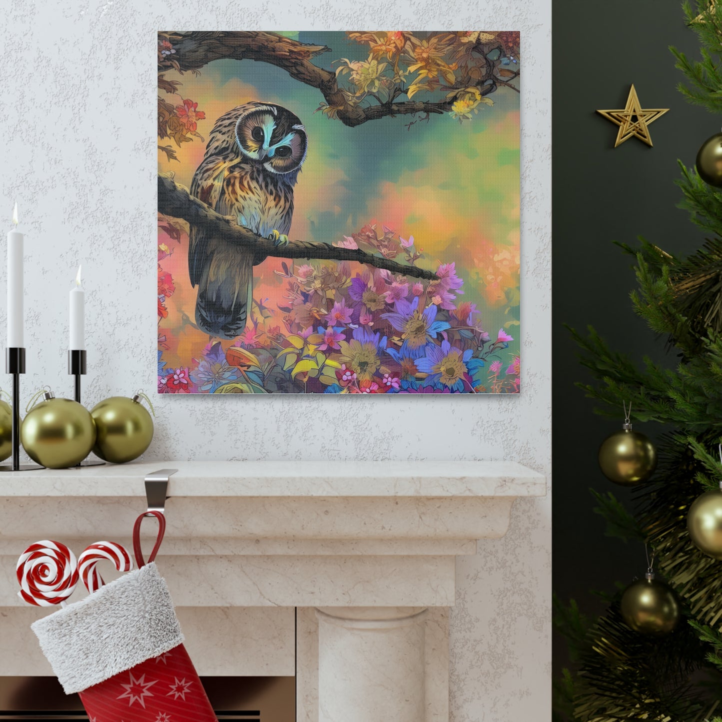 Kansas Owl - Canvas Wall Art