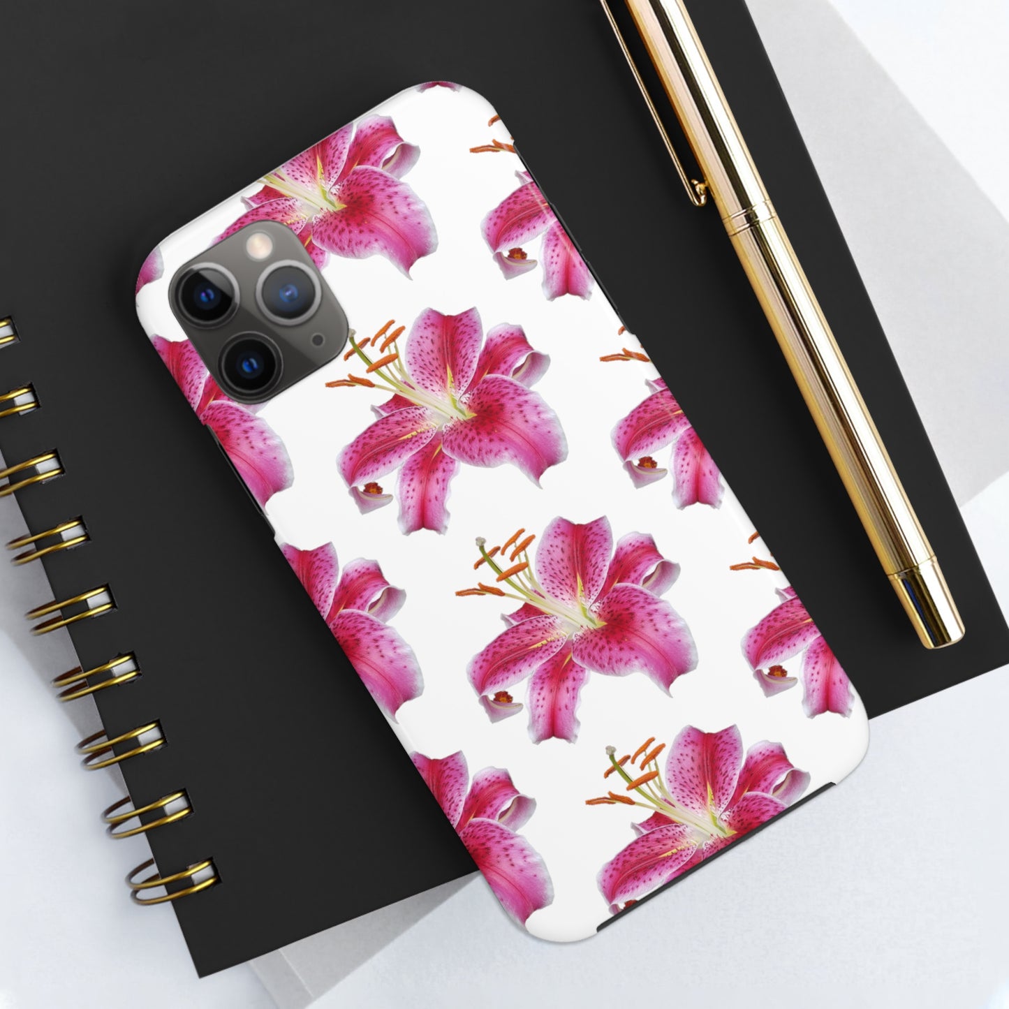 Stargazer Lily White Tough Phone Case