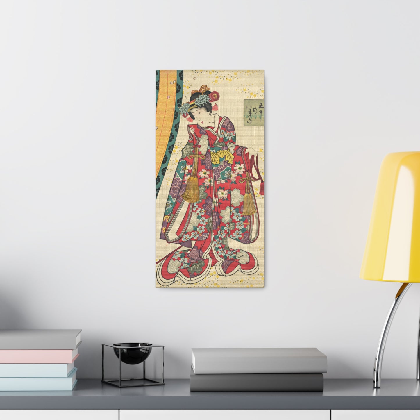 Utagawa Kunisada - Parody of the Third Princess and Kashiwagi Wall Art