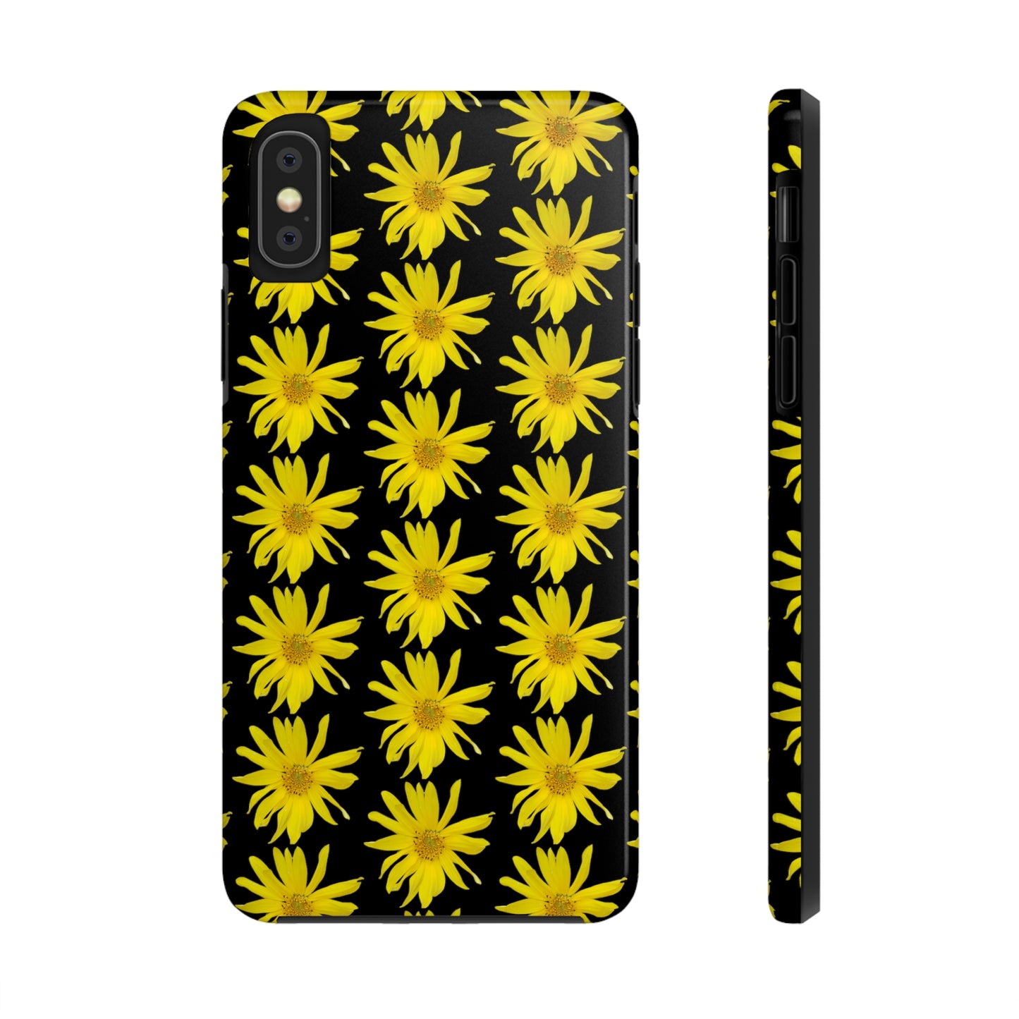 Wild Sunflower Black Tough Phone Case