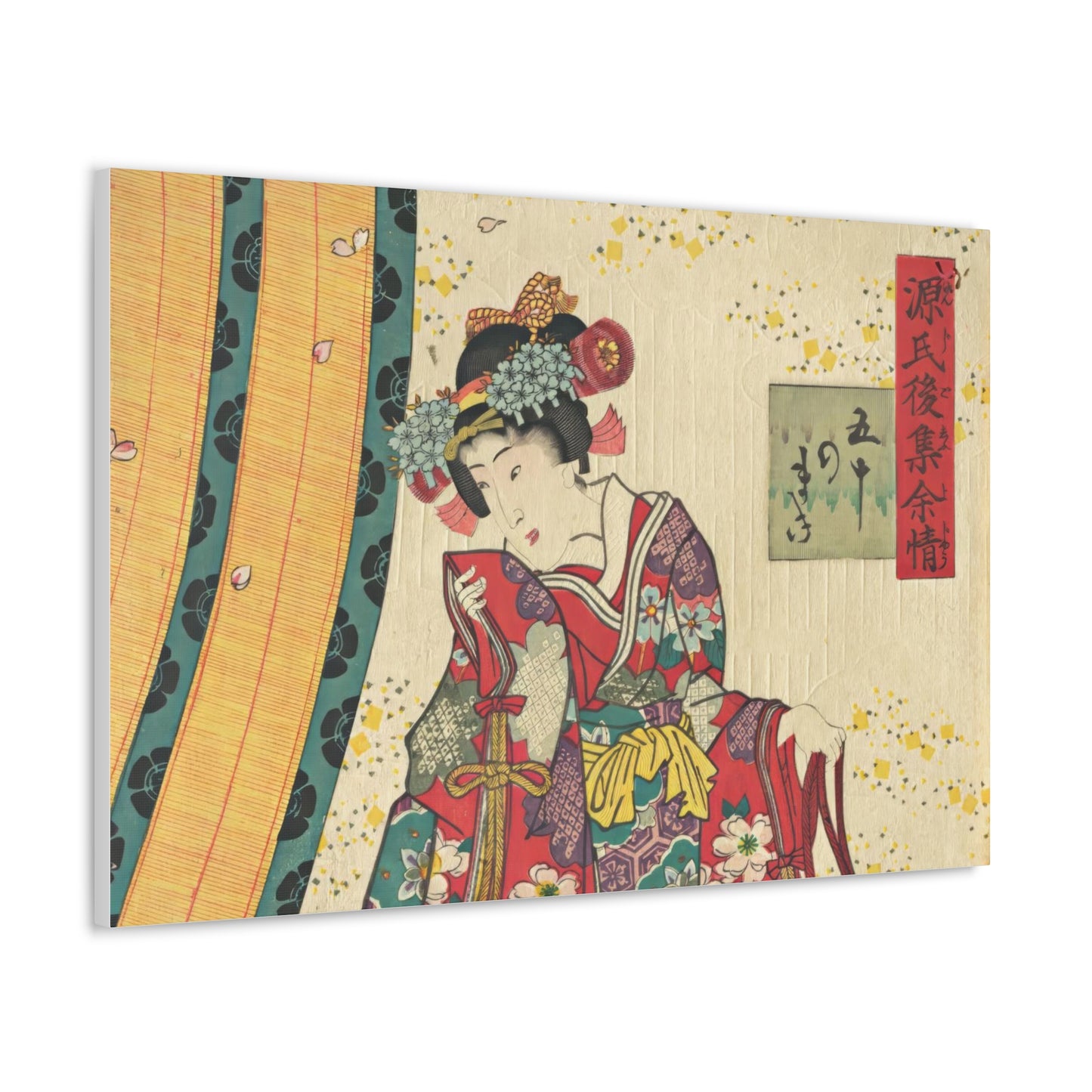 Utagawa Kunisada - Parody of the Third Princess and Kashiwagi Wall Art