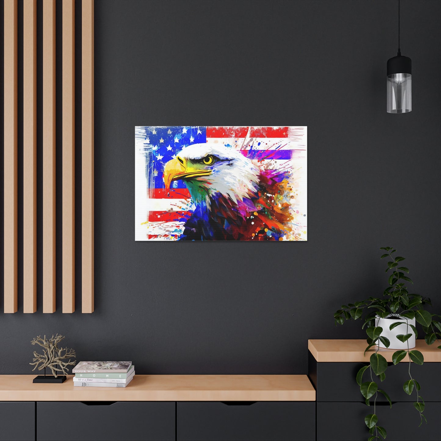 American Eagle Flag  - Canvas Wall Art