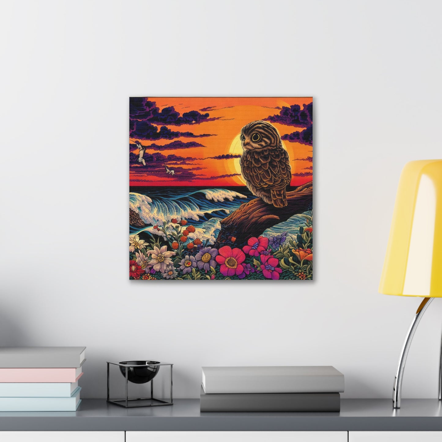 Wisconsin Owl  - Canvas Wall Art