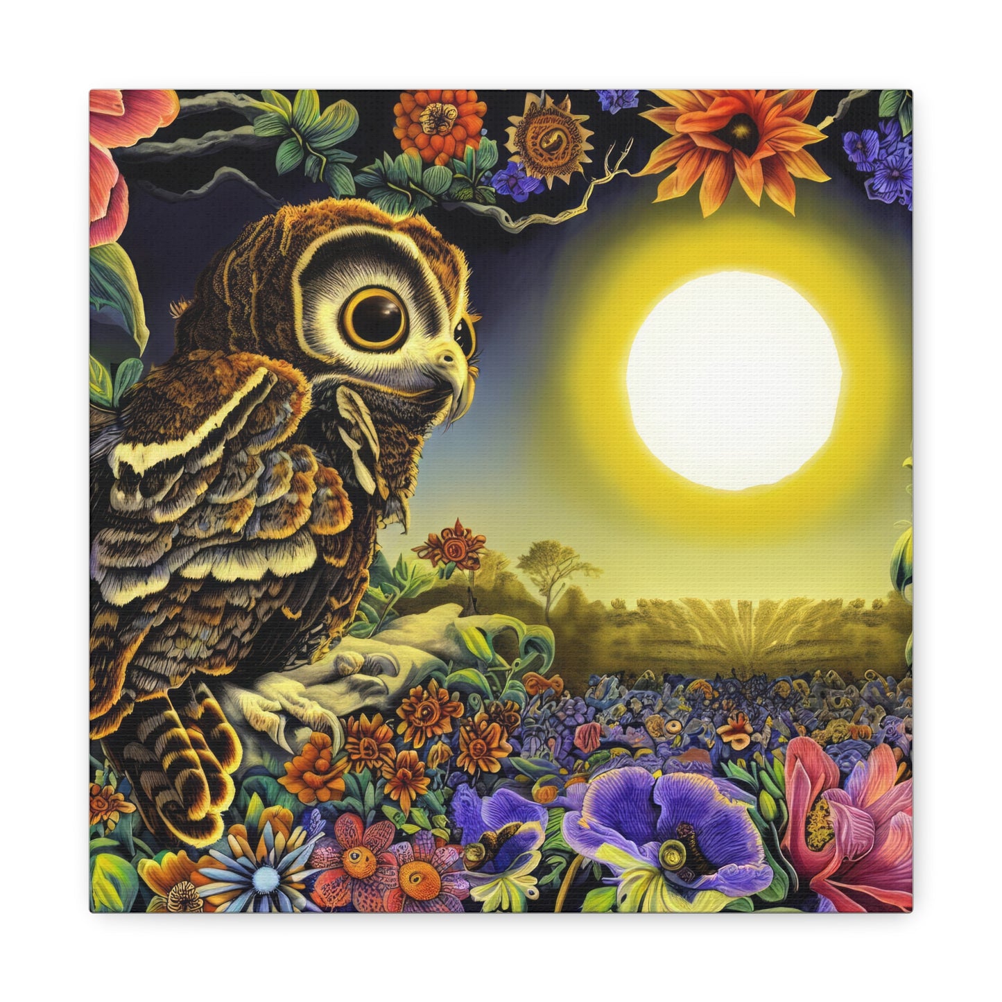 New Hampshire Owl - Canvas Wall Art