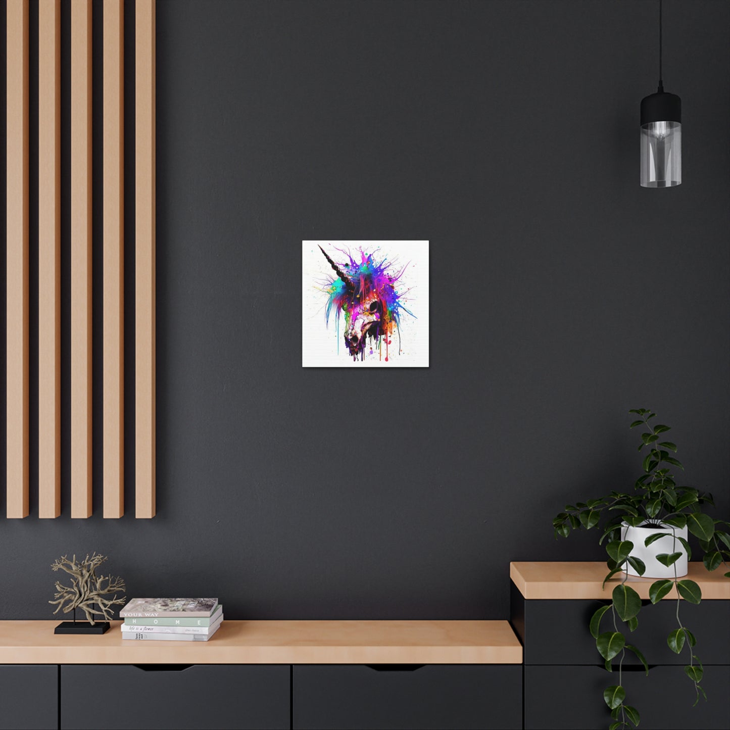 Unicorn Skull - Canvas Wall Art