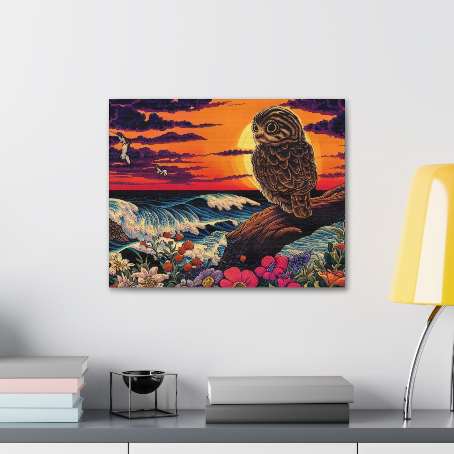 Wisconsin Owl  - Canvas Wall Art