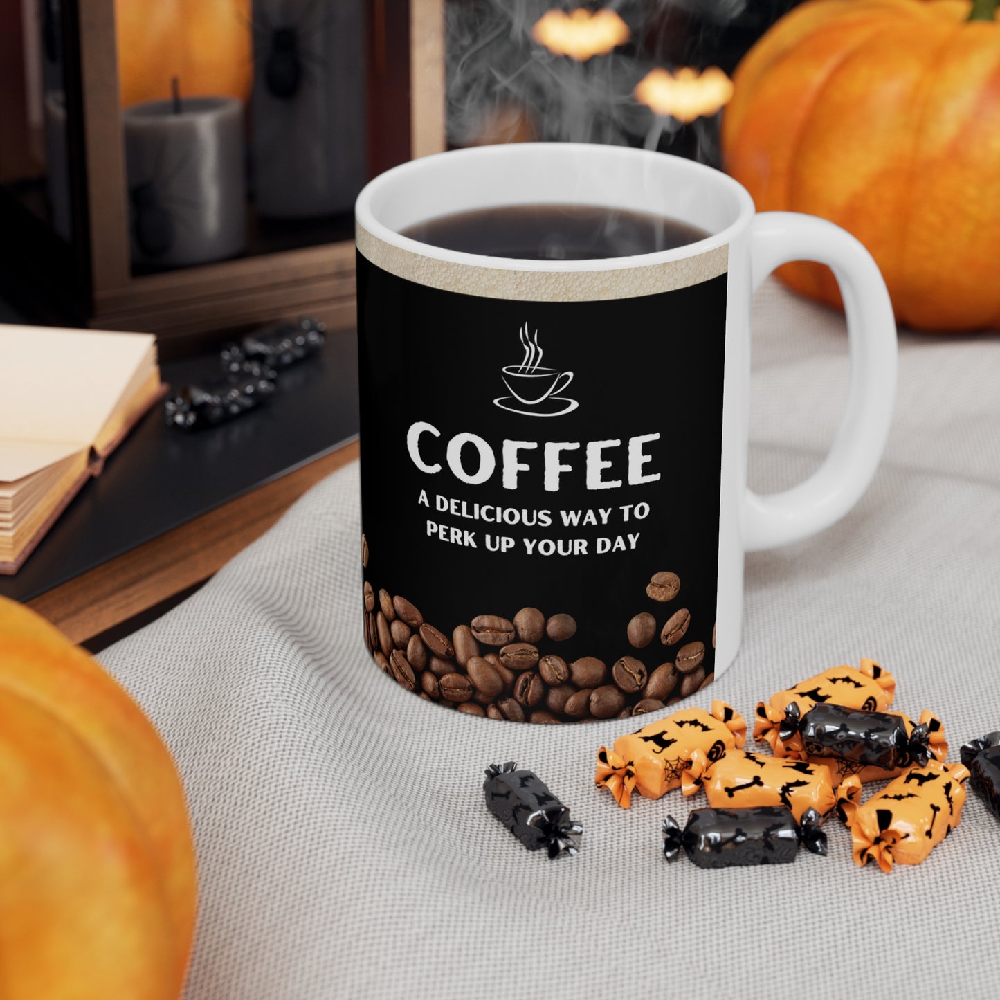 Black Coffee Mug 11oz - A Delicious Way