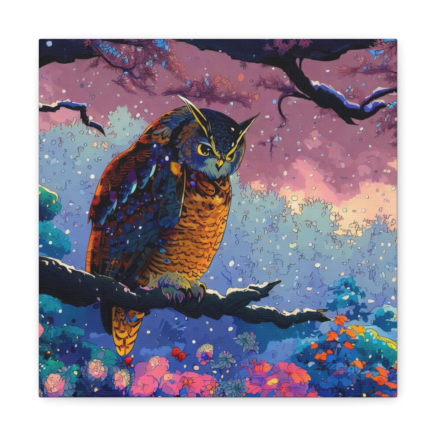 New Mexico Owl  - Canvas Wall Art