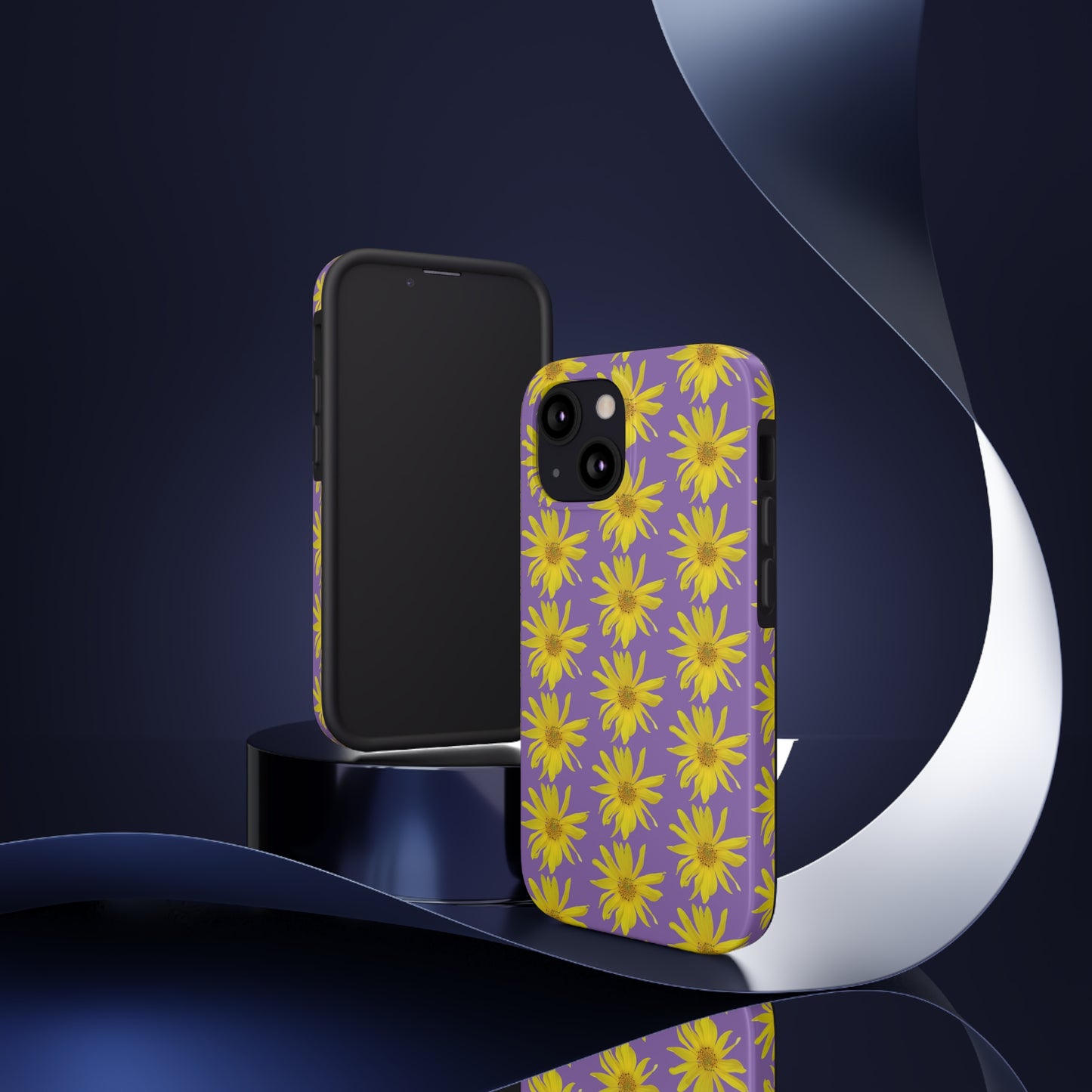 Wild Sunflower Purple Tough Phone Case