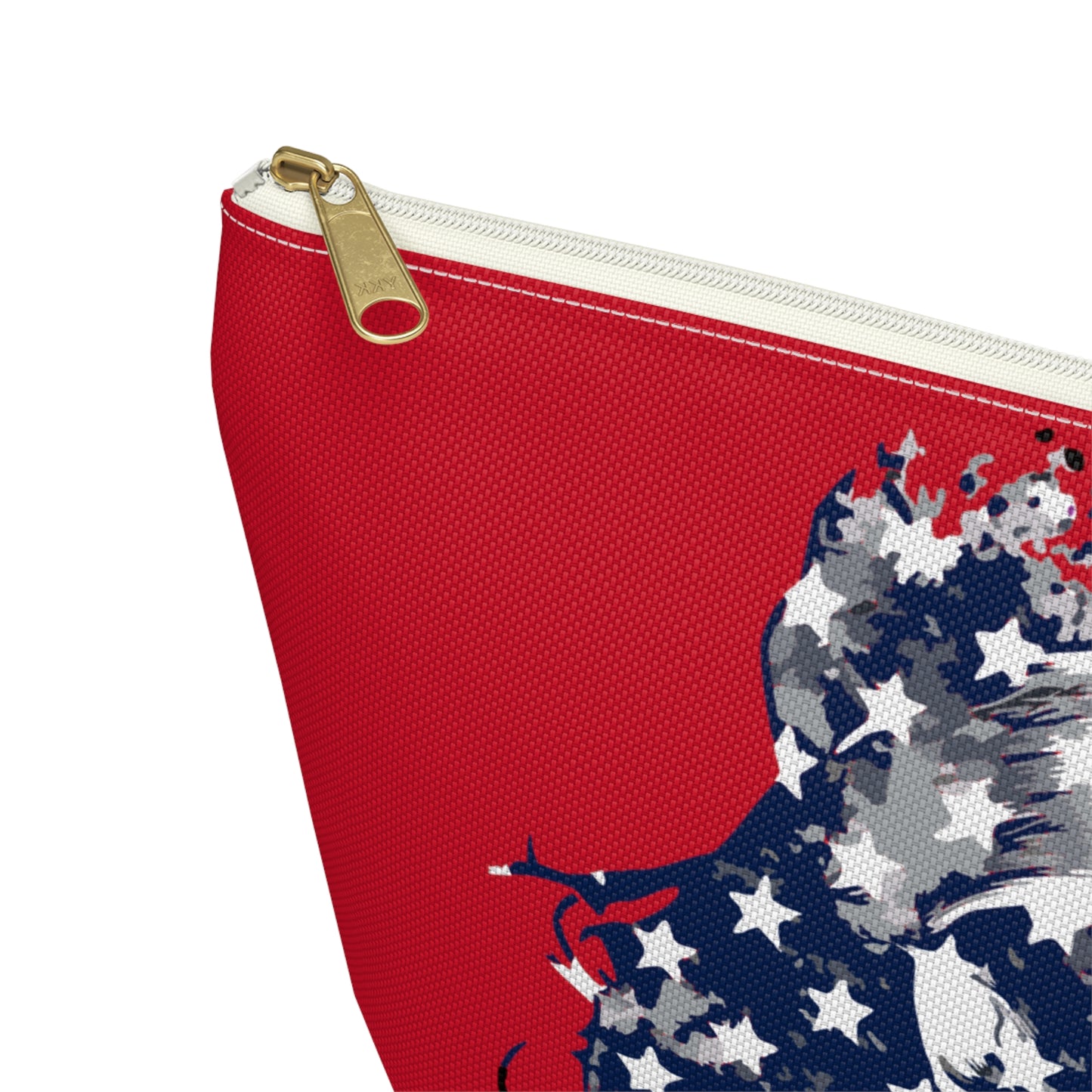 Skull and Flag Accessory Pouch w T-bottom