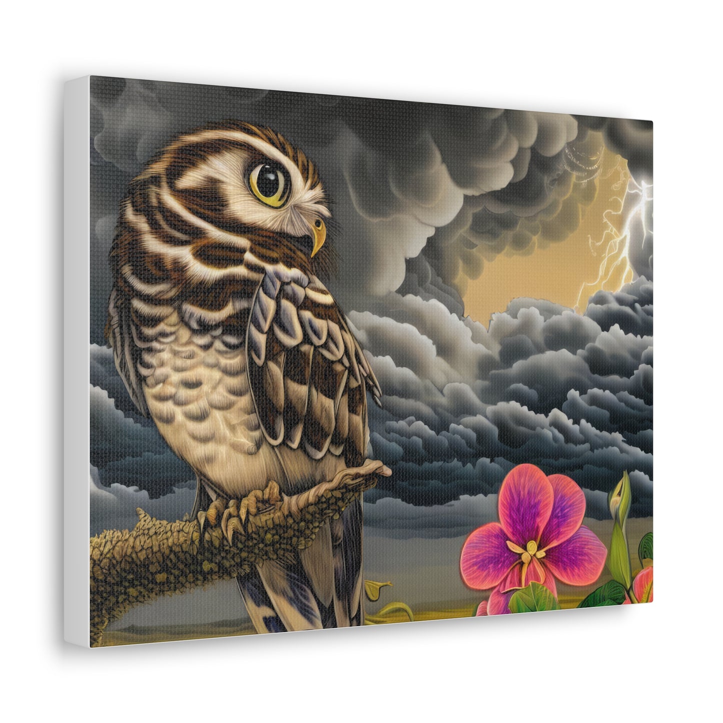 Hawaii Owl - Canvas Wall Art