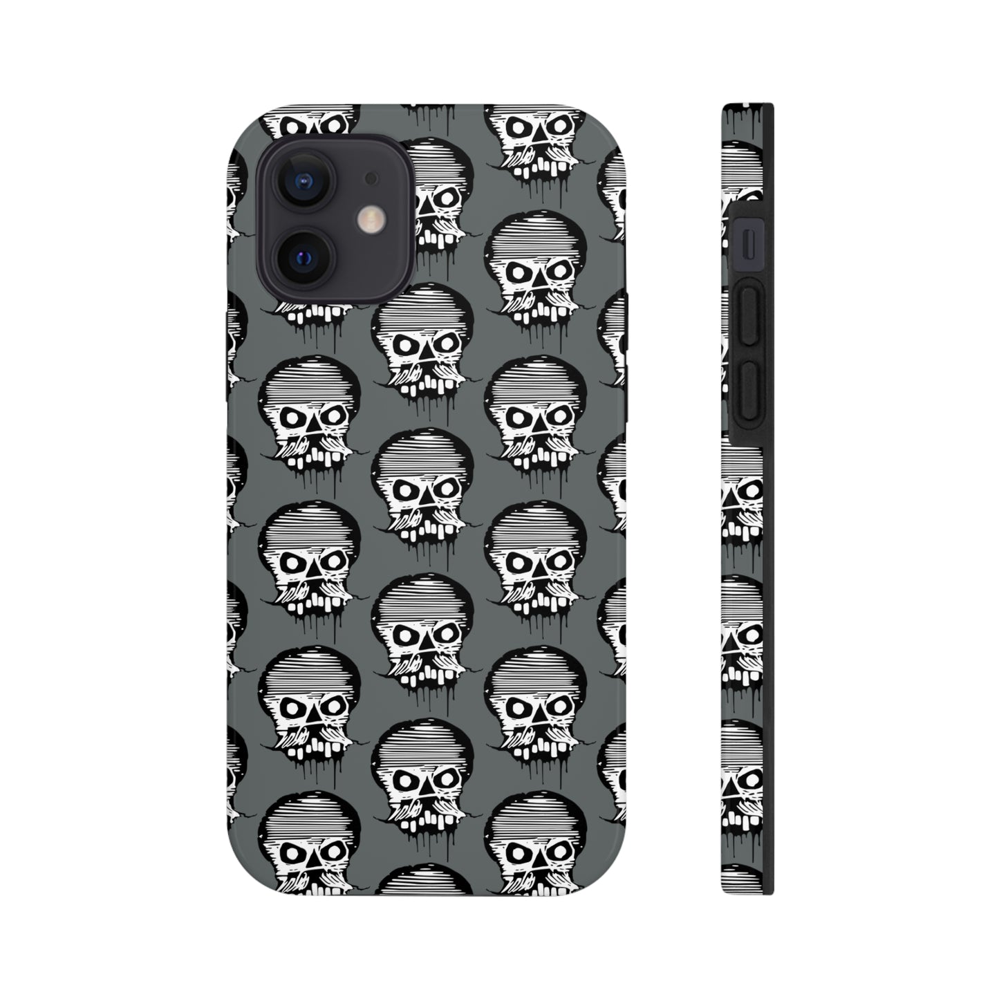 Skull Grey Tough Phone Case