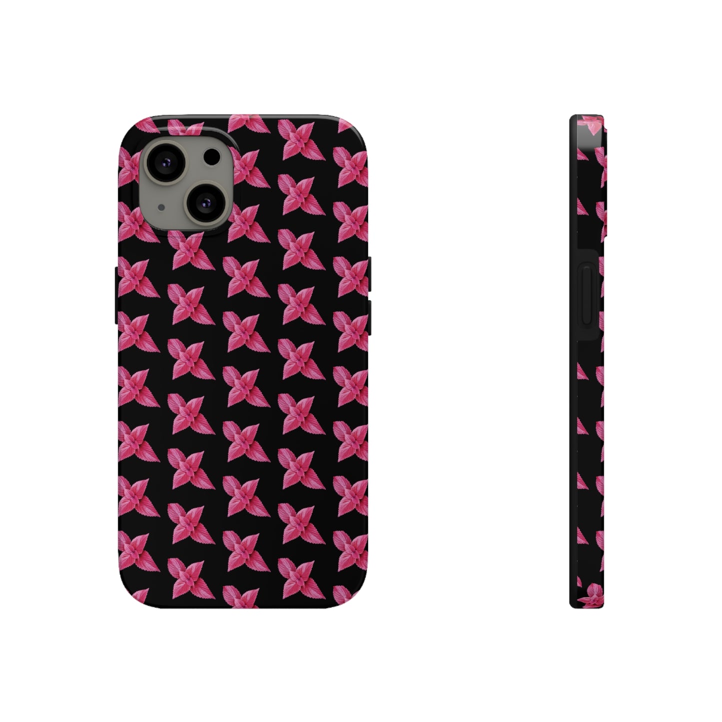 Coleus Black Tough Phone Case