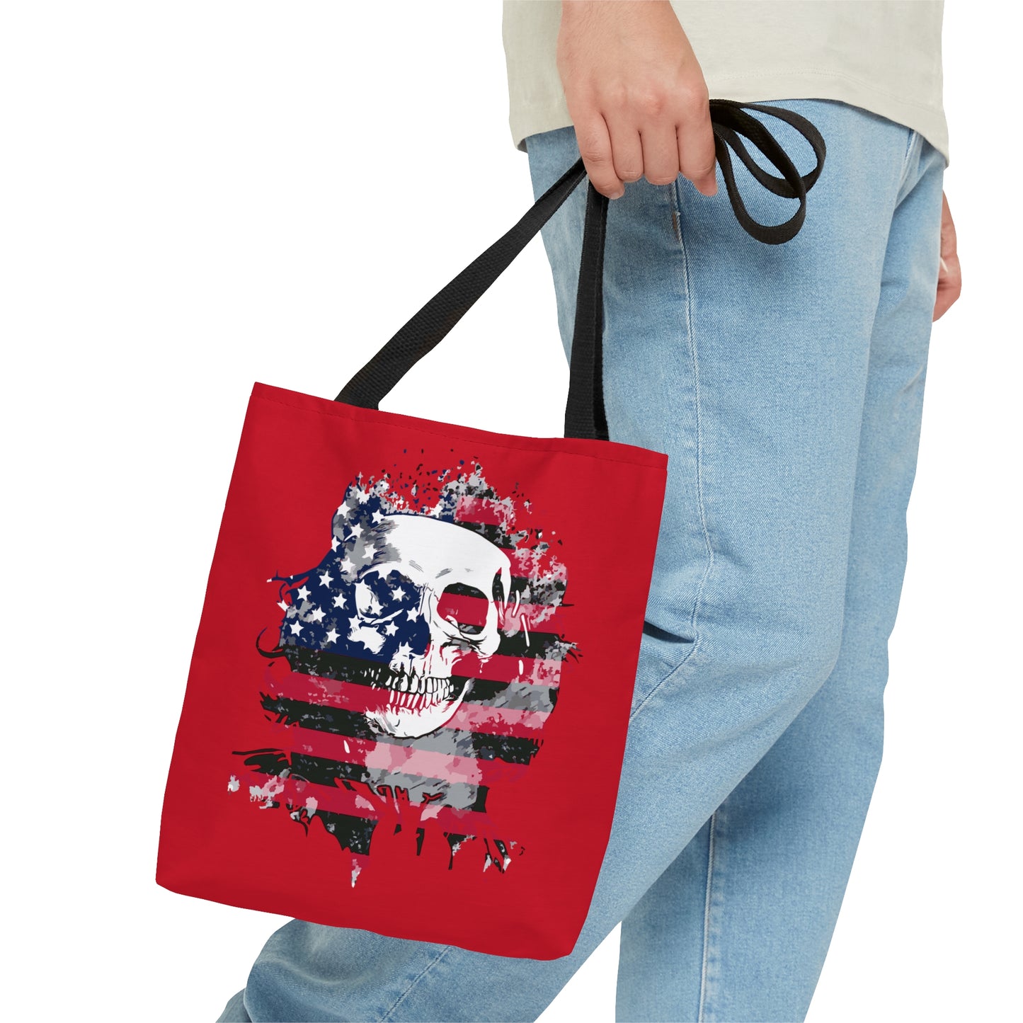 Skull and Flag Tote Bag