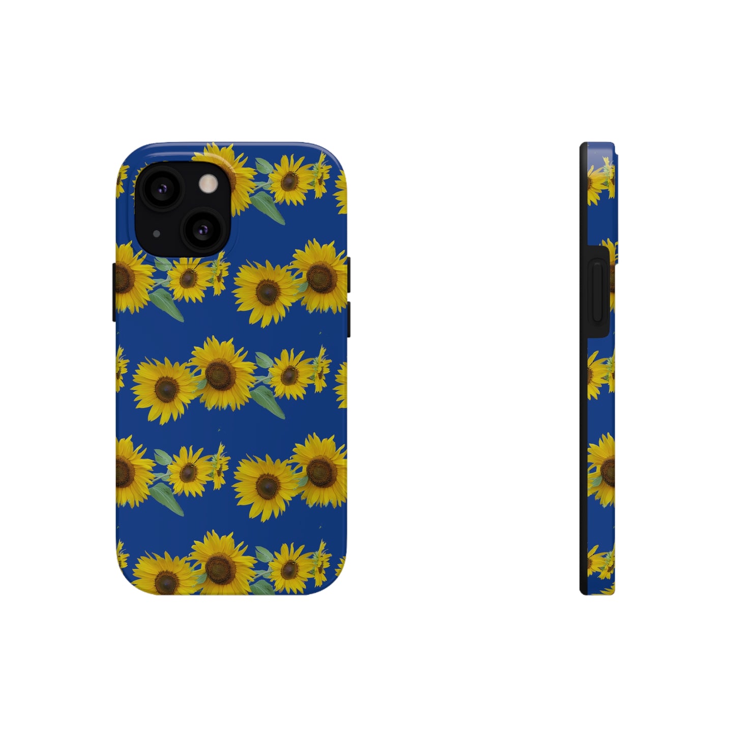 Sunflower Cluster Blue Tough Phone Case