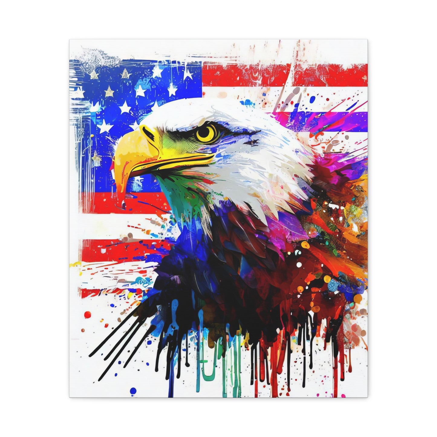 American Eagle Flag  - Canvas Wall Art