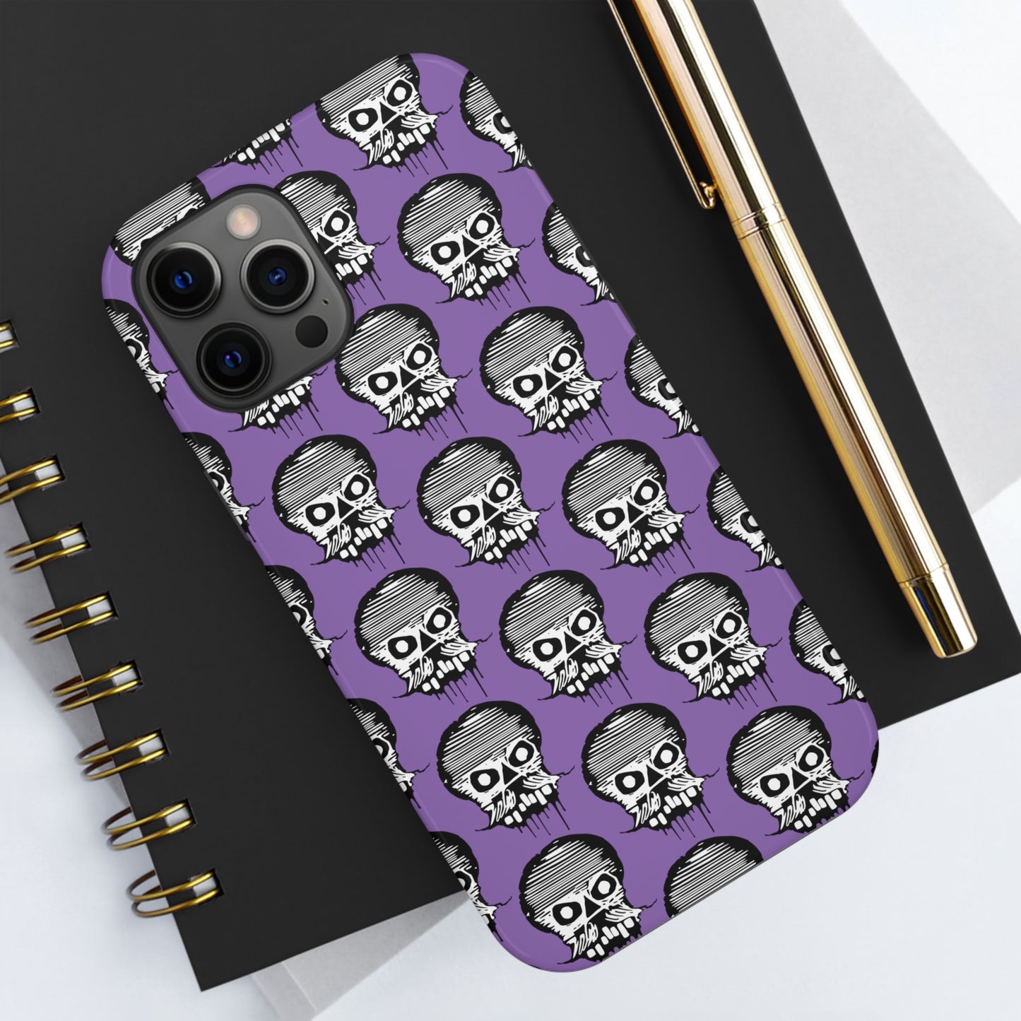 Skull Purple Tough Phone Case