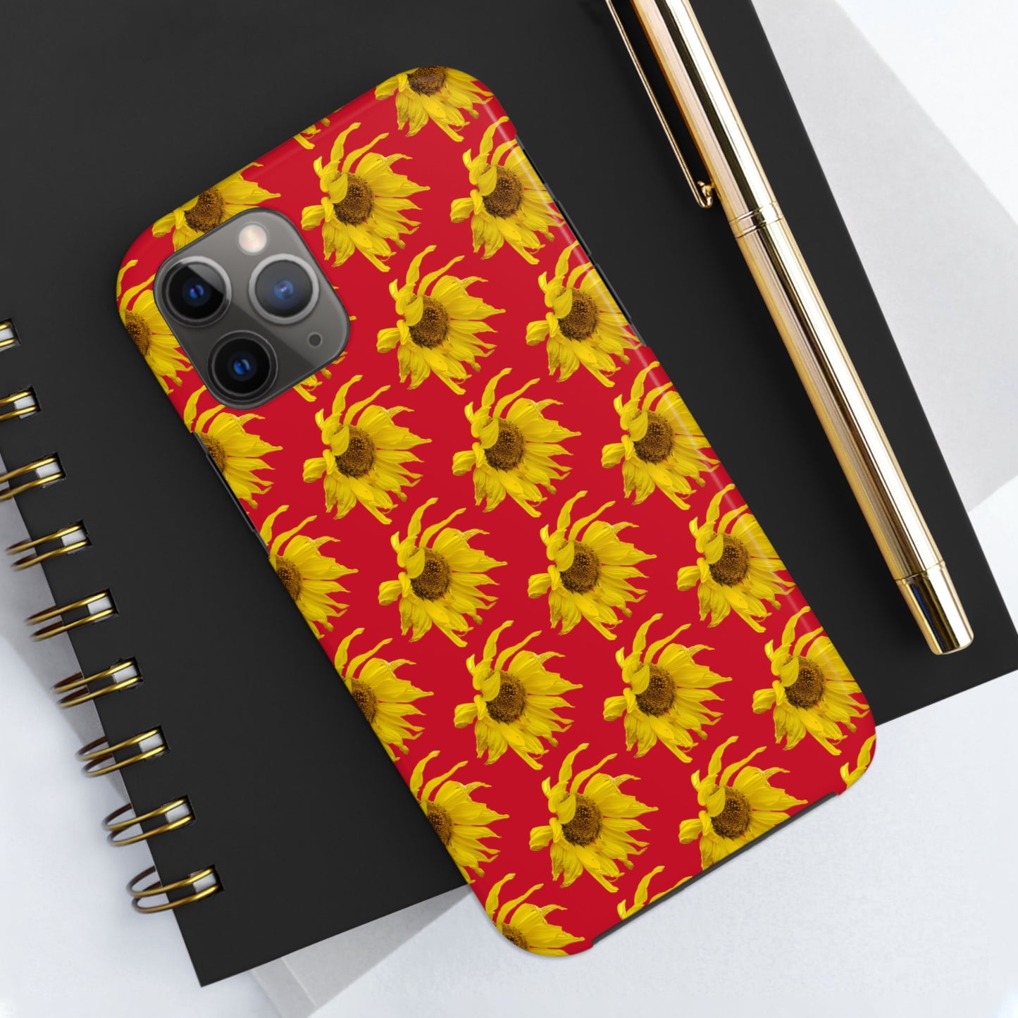 Fall Sunflower Red Tough Phone Case