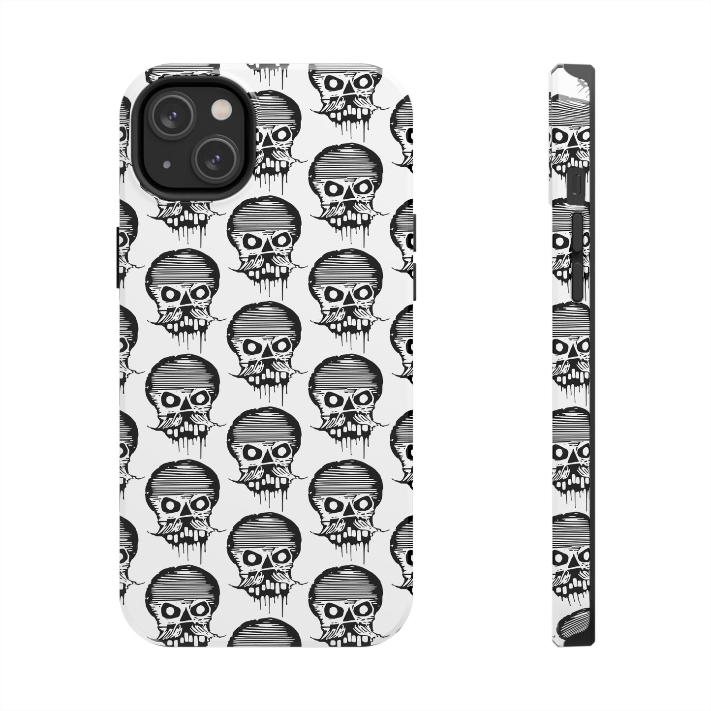 Skull White Tough Phone Case