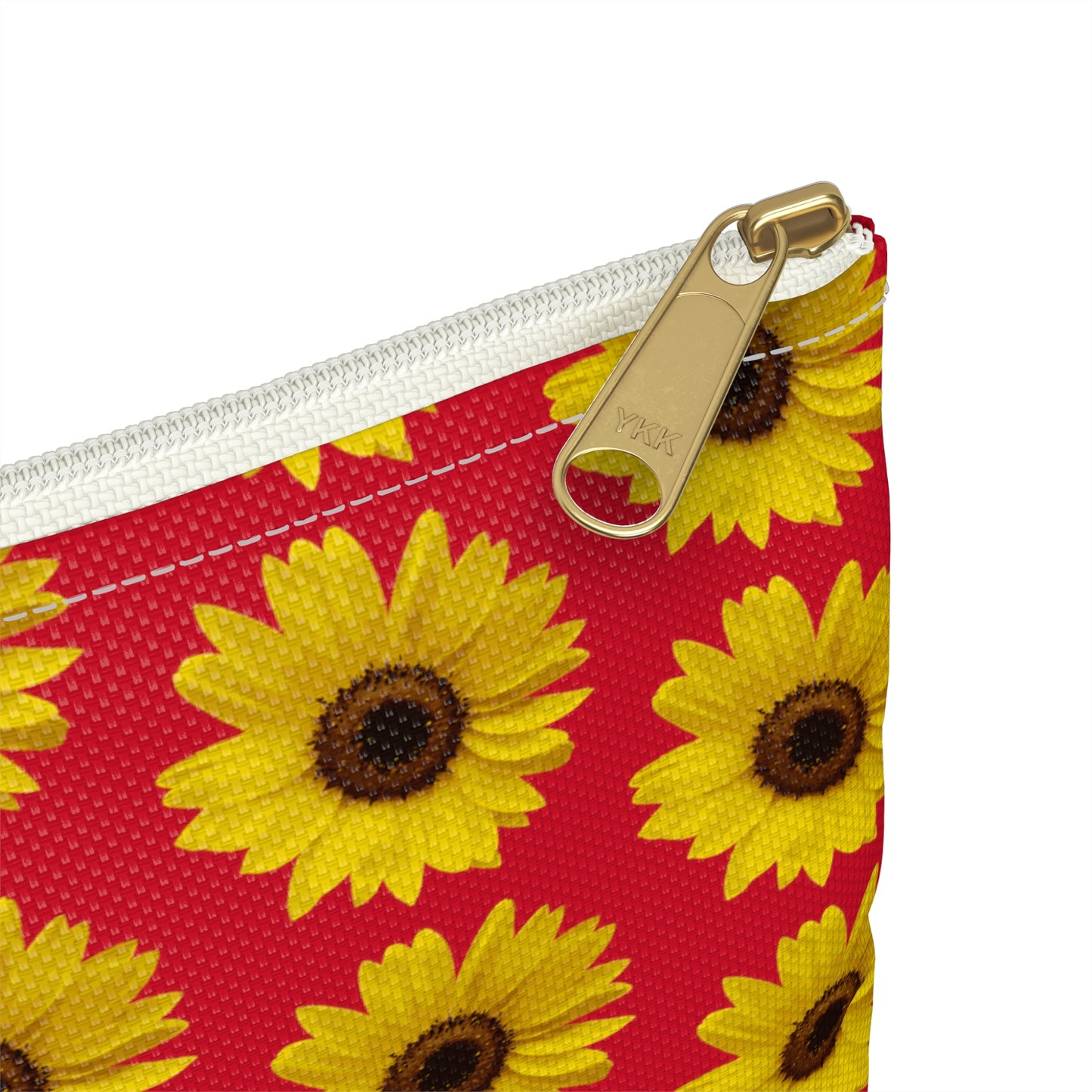 Sunflower Red Accessory Pouch