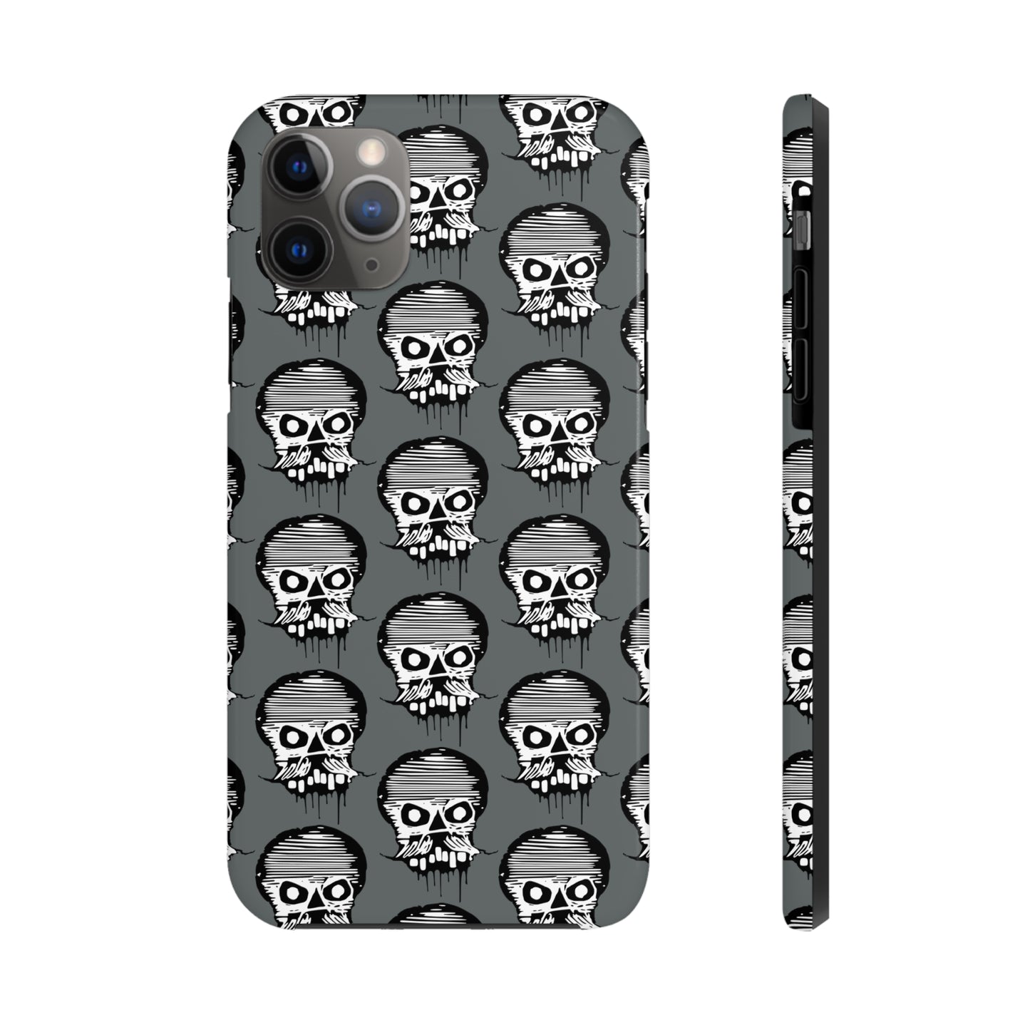 Skull Grey Tough Phone Case