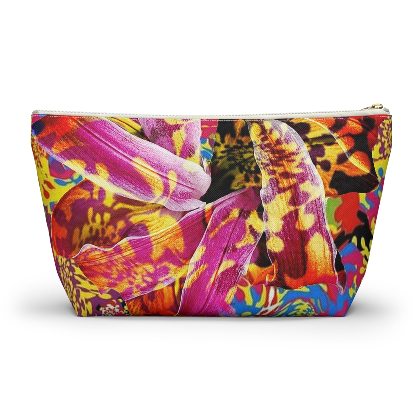 Floral Fiesta Accessory Pouch w T-bottom