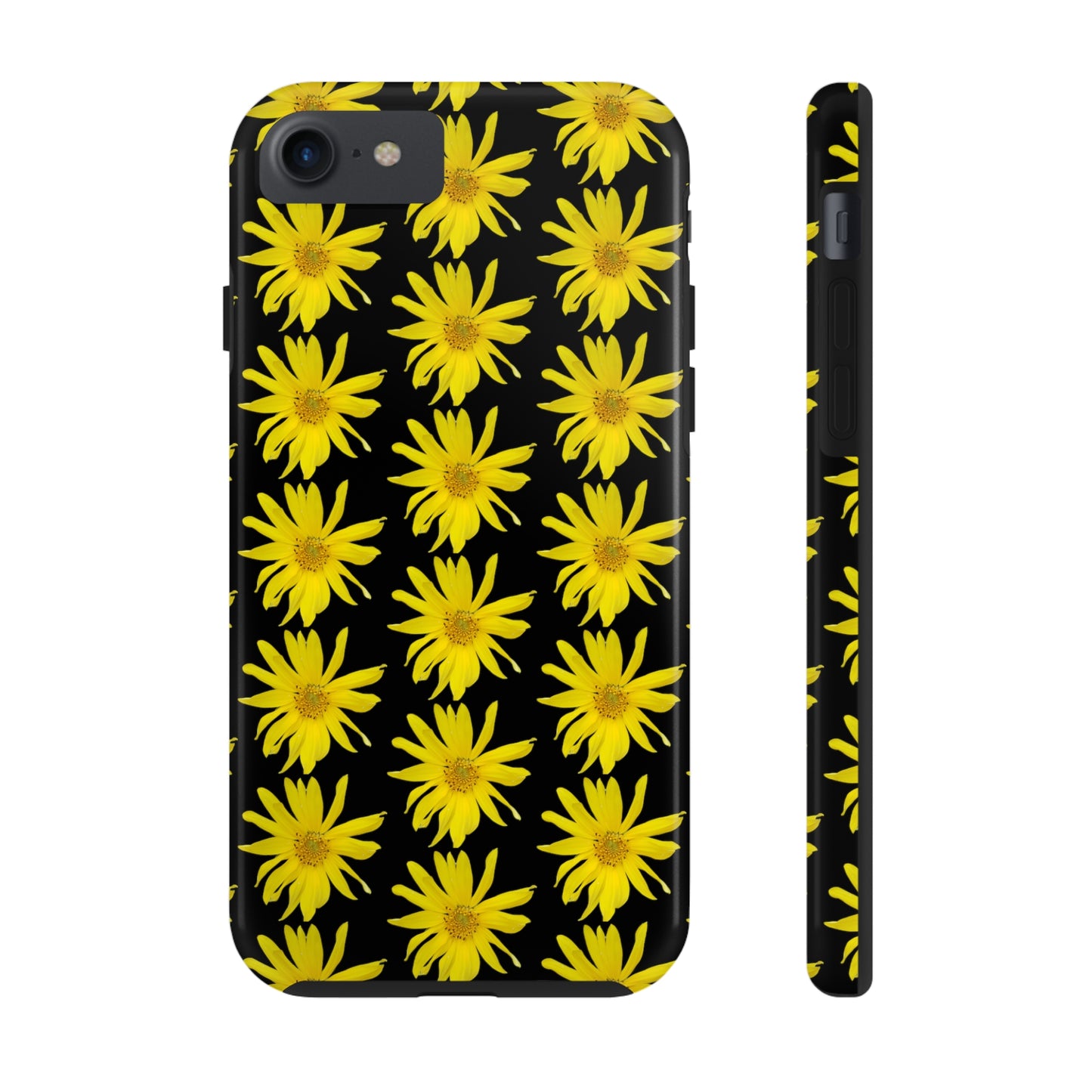 Wild Sunflower Black Tough Phone Case