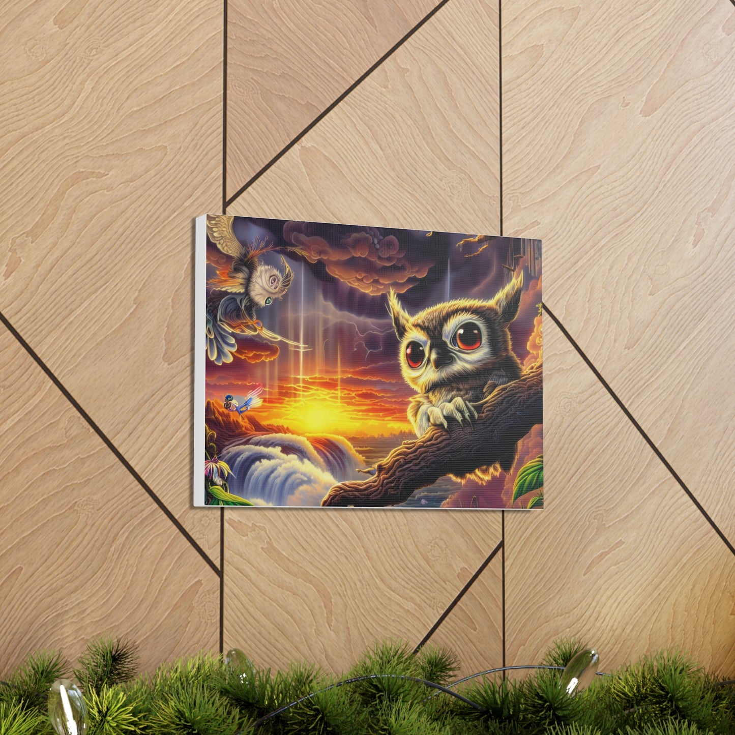 Agamemon Owl - Canvas Wall Art