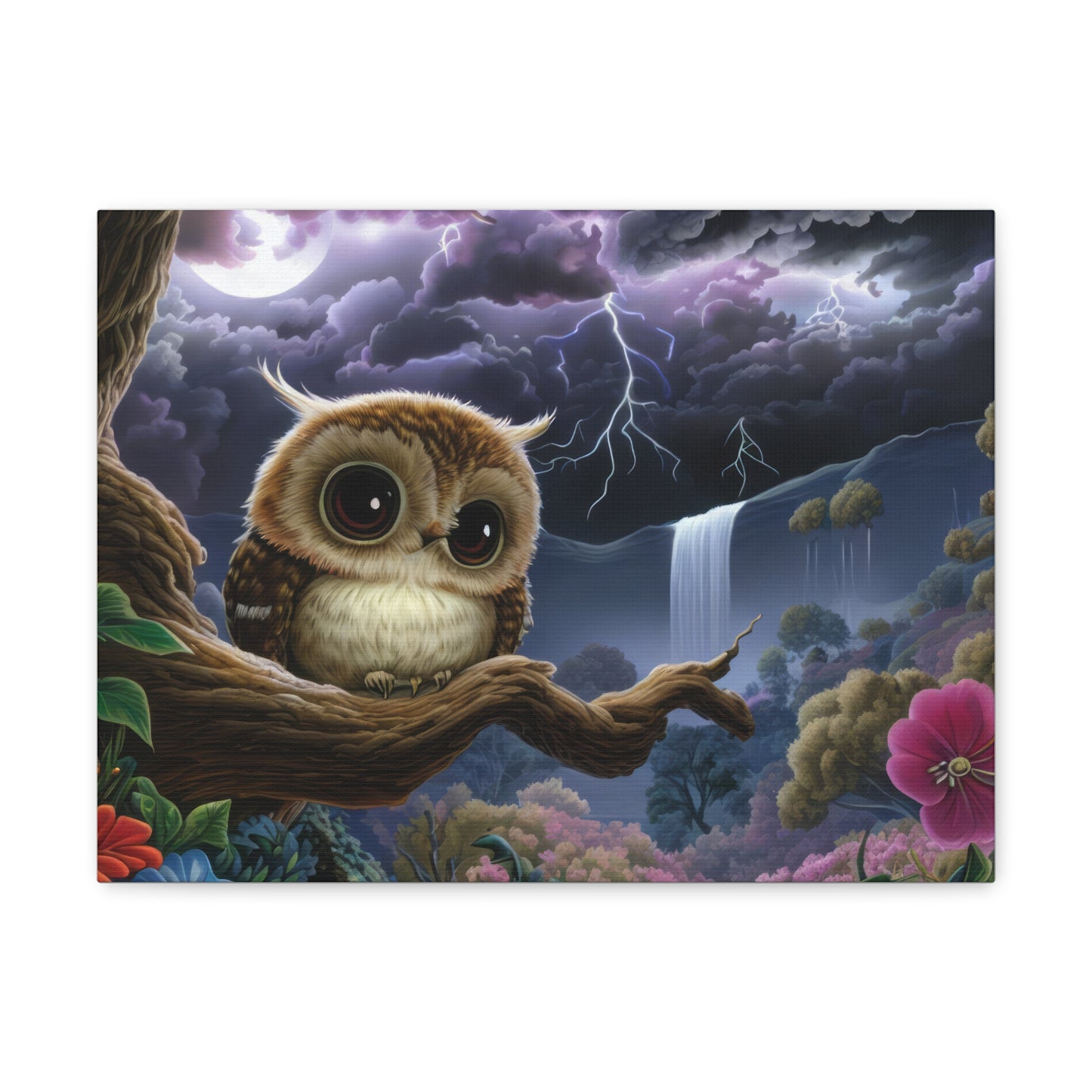 Rhode Island Owl - Canvas Wall Art