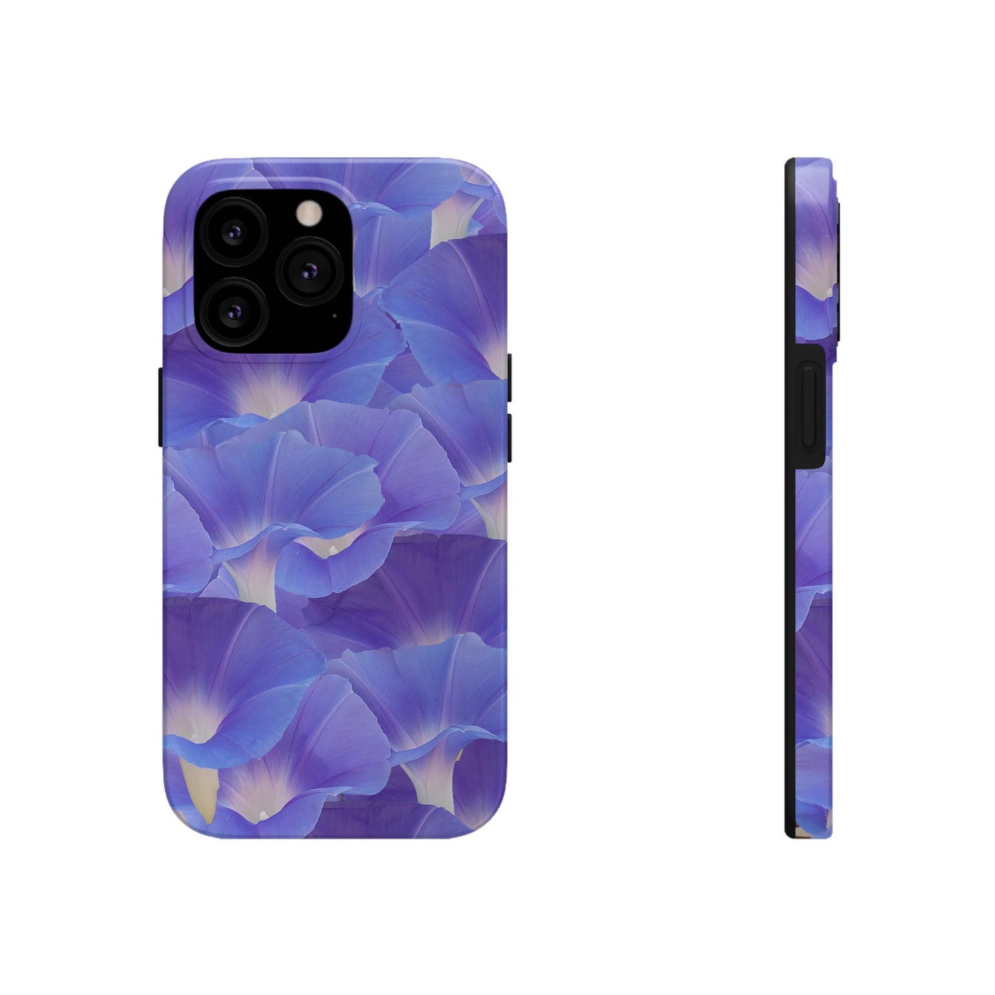 Blue Morning Glory Layers Tough Phone Case