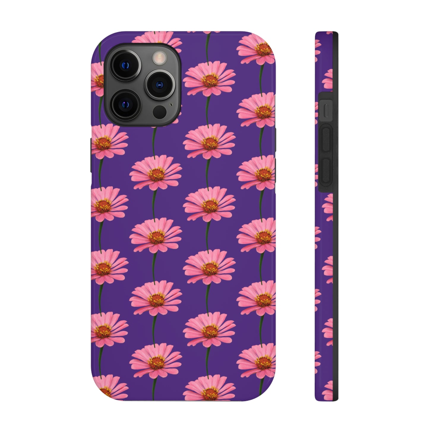 Pink Zinnia Purple Tough Phone Case