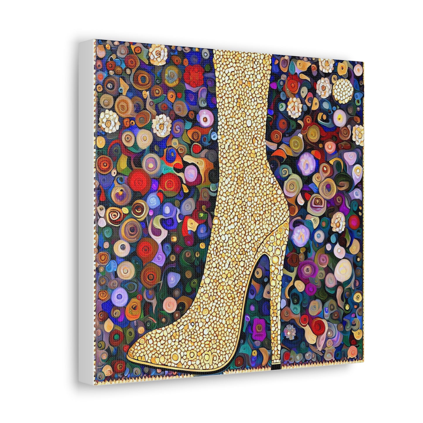 Gold Shoe  - Canvas Wall Art