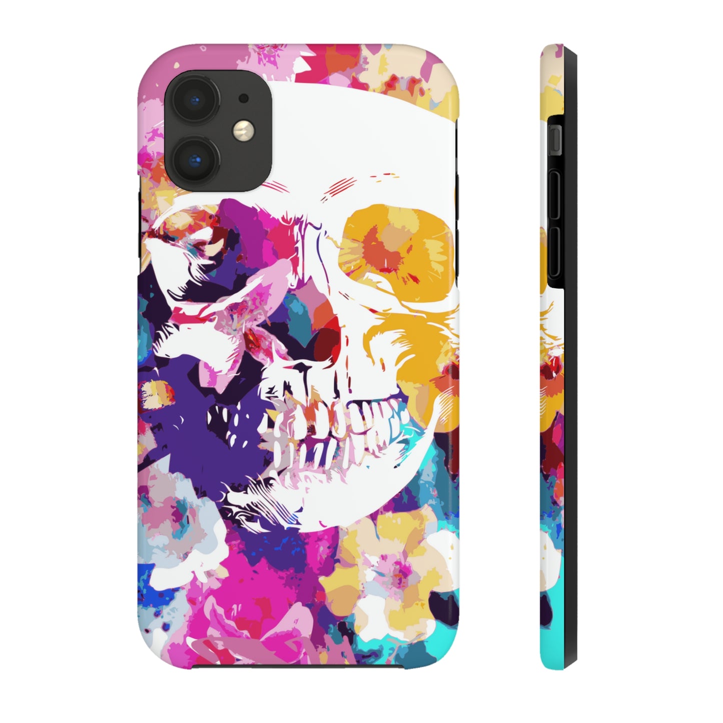 Skull and Bloom Tough Phone Case